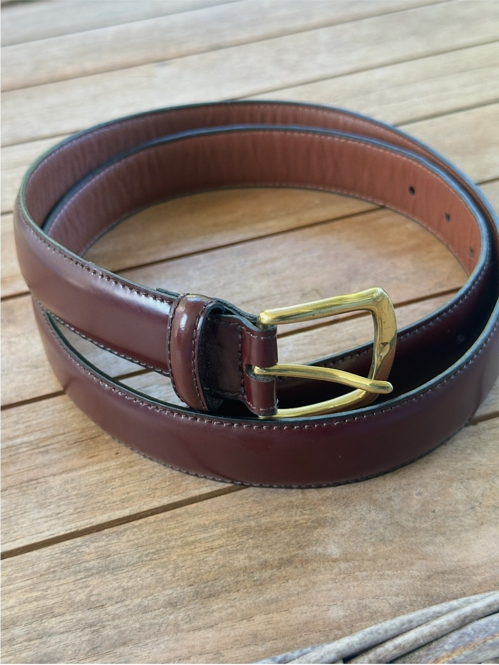 Jos. A Banks Brown Italian Leather Classic Dress Belt 38